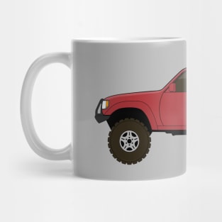 fj80 Land Cruiser red Mug